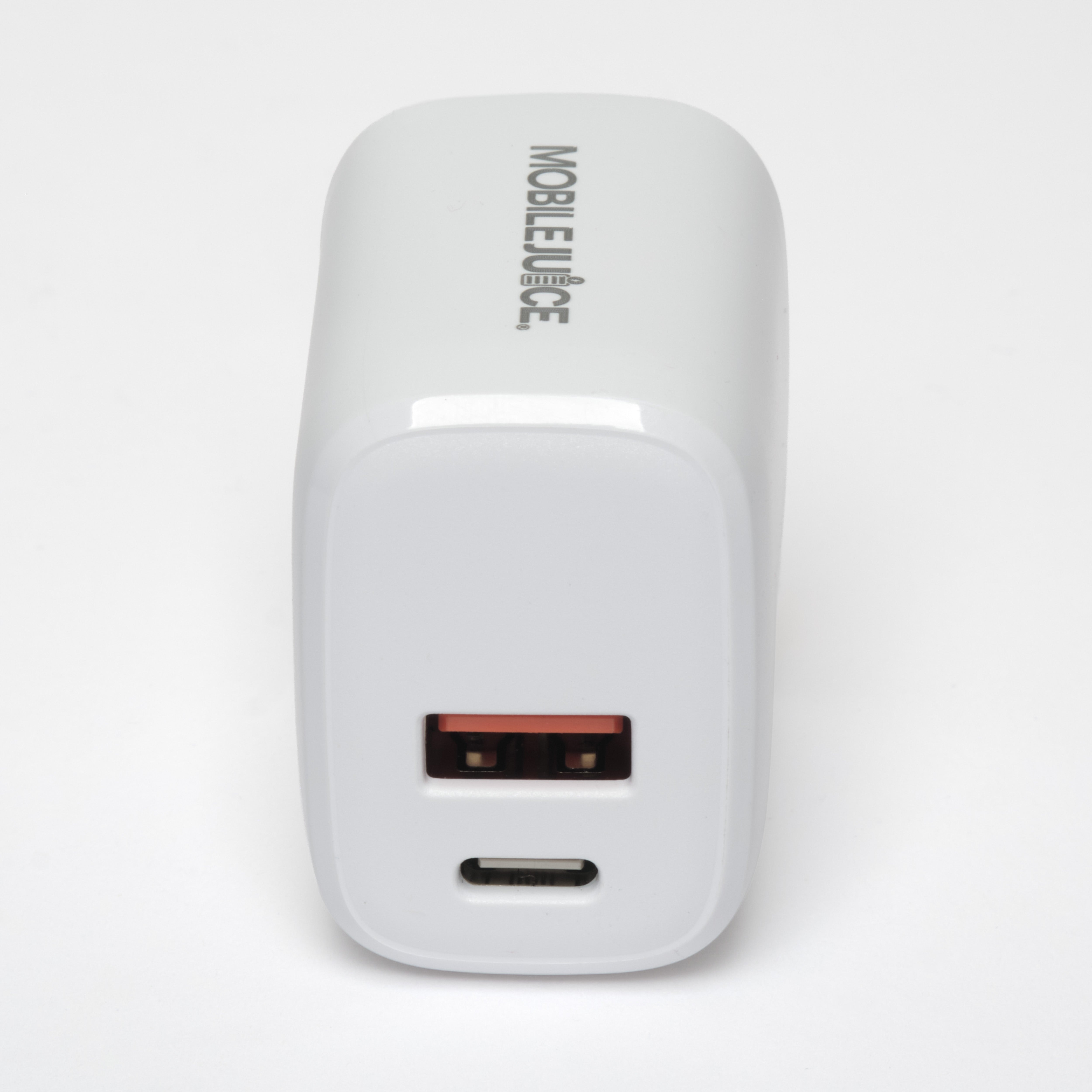 usb charging block in white
