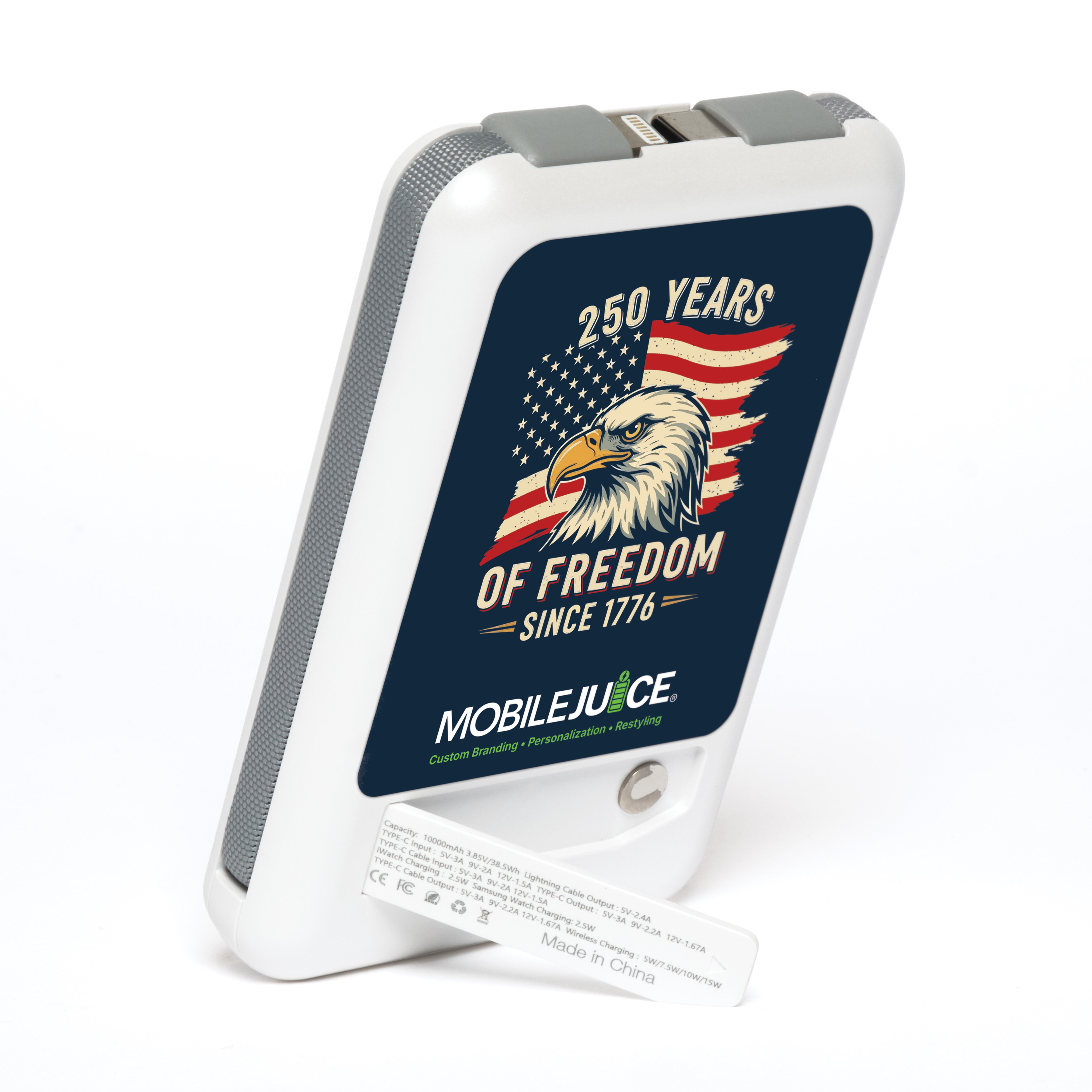 250 Years of Freedom – Patriotic Power Bank Skin